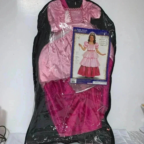 Forum Novelties Child's Girl Pink Sugar Princess Costume, CHILD SMALL 4/6 - Picture 4 of 7